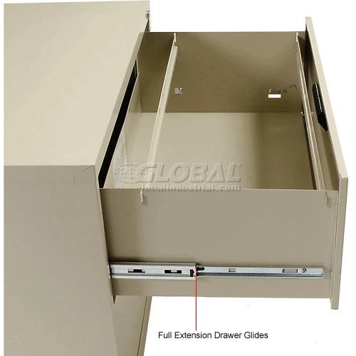 New ✨ Interion By Global Industrial Interion® 30" Lateral File Cabinet 2 Drawer Putty 🛒 - Image 16