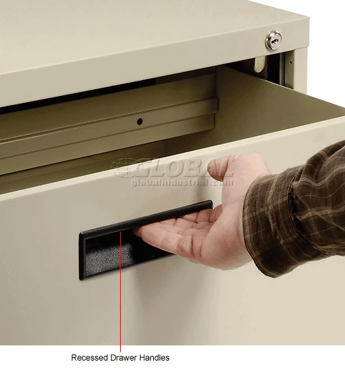 New ✨ Interion By Global Industrial Interion® 30" Lateral File Cabinet 2 Drawer Putty 🛒 - Image 19