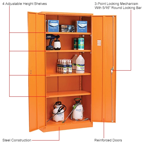 Cheap π Global Industrial Emergency Preparedness Cabinet, 36"Wx18"Dx78"H, Orange, Unassembled π₯ - Image 6