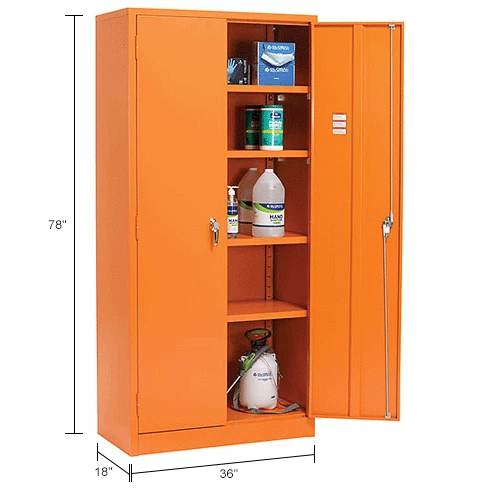 Cheap π Global Industrial Emergency Preparedness Cabinet, 36"Wx18"Dx78"H, Orange, Unassembled π₯ - Image 9