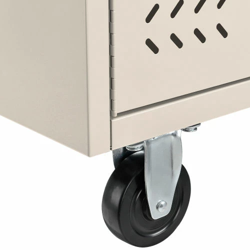 Deals π Global Industrial™ Caster and Handle Kit for 16-Chromebook and Laptop Charging Cabinet, Putty π - Image 4