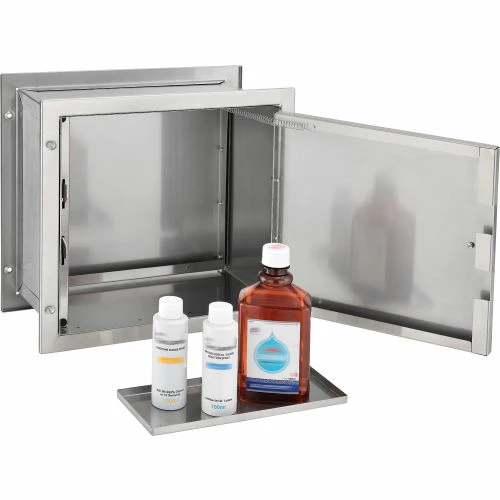 Brand new ⌛ Global Industrial Stainless Steel Specimen Pass-Thru Cabinet, Recessed, 13-1/4" x 6" x 12-3/4" 👍 - Image 3