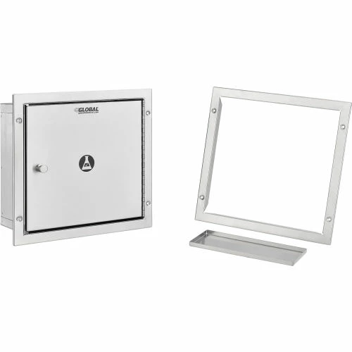 Brand new ⌛ Global Industrial Stainless Steel Specimen Pass-Thru Cabinet, Recessed, 13-1/4" x 6" x 12-3/4" 👍 - Image 4