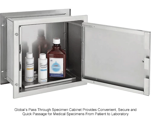 Brand new ⌛ Global Industrial Stainless Steel Specimen Pass-Thru Cabinet, Recessed, 13-1/4" x 6" x 12-3/4" 👍 - Image 12