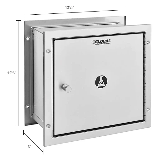 Brand new ⌛ Global Industrial Stainless Steel Specimen Pass-Thru Cabinet, Recessed, 13-1/4" x 6" x 12-3/4" 👍 - Image 17