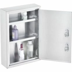 Cheapest 🤩 Global Industrial™ Stainless Steel Medical Cabinet W/Double Key Locks, 8"Wx2-5/8"Dx12-1/8"H 🧨