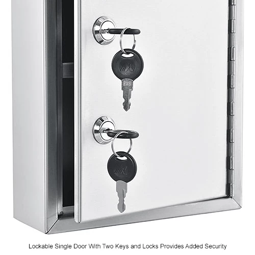 Cheapest 🤩 Global Industrial™ Stainless Steel Medical Cabinet W/Double Key Locks, 8"Wx2-5/8"Dx12-1/8"H 🧨 - Image 14
