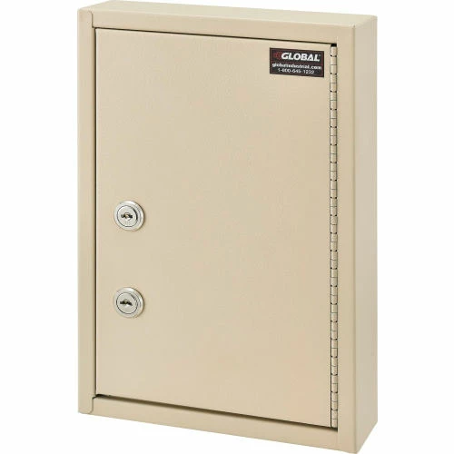 Brand new โ Global Industrial Medical Security Cabinet w/Double Key Locks, 8"W x 2-5/8"D x 12-1/8"H, Beige ๐ฅ - Image 6