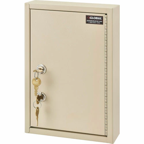 Brand new โ Global Industrial Medical Security Cabinet w/Double Key Locks, 8"W x 2-5/8"D x 12-1/8"H, Beige ๐ฅ - Image 11