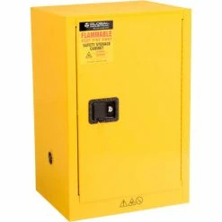 Buy ๐ Global Industrial Flammable Cabinet, Manual Close Single Door, 12 Gallon, 23"Wx18"Dx35"H ๐