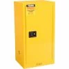 Promo 🥰 Global Industrial™ Flammable Cabinet, Manual Close Single Door, 16 Gallon, 23"Wx18"Dx44"H 🧨