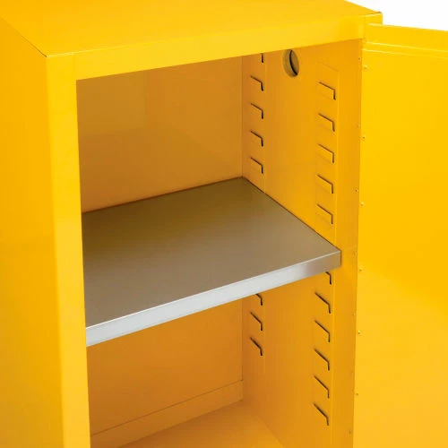 Promo 🥰 Global Industrial Flammable Cabinet, Manual Close Single Door, 16 Gallon, 23"Wx18"Dx44"H 🧨 - Image 5