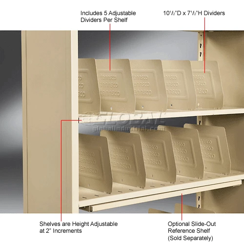 Brand new ๐ Tennsco Imperial Shelving Add-On 36x15x76 - 6 Openings Sand ๐ฏ - Image 11