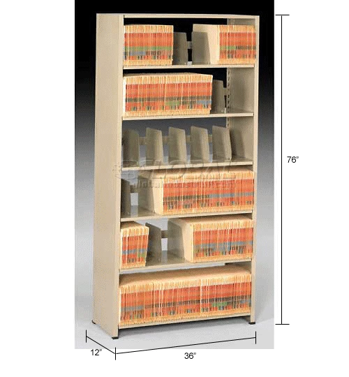Cheapest 🥰 Tennsco Imperial Shelving Starter 36x12x76 - 6 Openings Sand 🥰 - Image 14