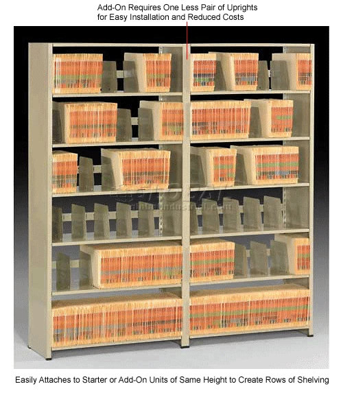 Brand new ๐ Tennsco Imperial Shelving Add-On 36x15x76 - 6 Openings Sand ๐ฏ - Image 13