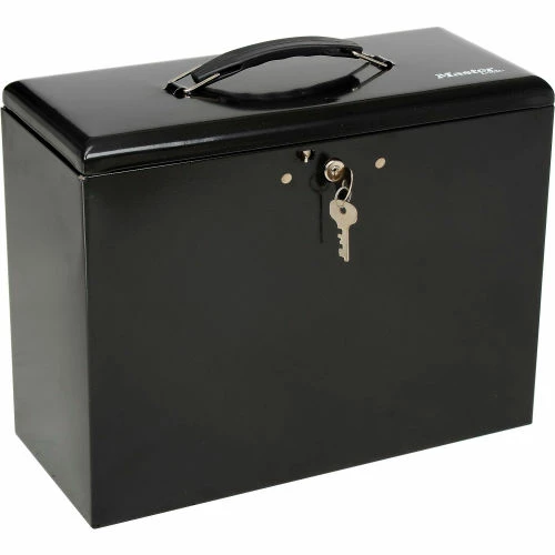 Hot Sale ๐ฅฐ Master Lock® No. 7148D Steel Security File Box 13-1/2"L x 6"W x 10-1/2"H, Black โญ - Image 2