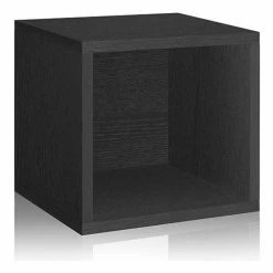 Deals 🎉 Way Basics Eco Stackable Storage Cube, Black 🥰
