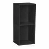 Coupon 🎁 Way Basics Eco 2 Shelf Narrow Bookcase, Black ✨