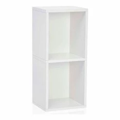 Budget 🌟 Way Basics Eco 2 Shelf Narrow Bookcase, White ✔️