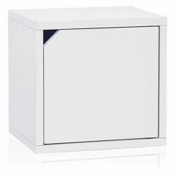 Best deal 😍 Way Basics Stackable Cube With Door, White ❤️