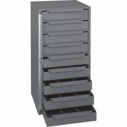 Deals 🌟 Durham Mfg. Durham Bar-Lock Steel Drawer Cabinet - 12-5/8x12-1/8x24-1/2" - (9)11-1/16x11-13/16x2" Drawers 💯