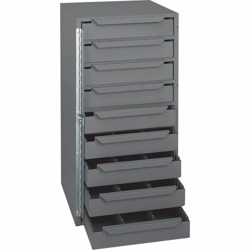 Deals 🌟 Durham Mfg. Durham Bar-Lock Steel Drawer Cabinet - 12-5/8x12-1/8x24-1/2" - (9)11-1/16x11-13/16x2" Drawers 💯