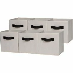 Best reviews of 🌟 Comfort Products OneSpace Foldable Cloth Storage Cube Set - 6 Pack - Beige ✔️