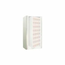 Outlet 🎁 Datum Rotary File Cabinet Components, Legal End Panel Kit, 8-High, Bone White ⌛