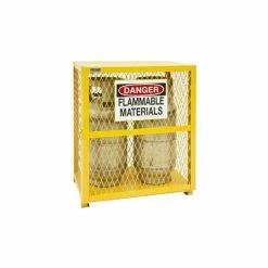 New 🛒 Durham Mfg. Vertical Gas Cylinder Storage Cabinet EGCVC2-50 -Holds 2 20 Lb or 33. 5Lb LPG Cylinders Manual Close 🤩
