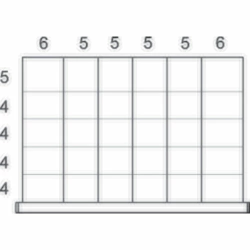 Discount ๐คฉ Rousseau Metal Rousseau Drawer Partition Kits - Fits Front Drawer Height 4" - 30 Compartment Kit - 36"Wx24"D โค๏ธ - Image 2