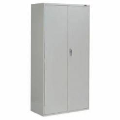 Deals 🛒 Global Furniture 9300 Series Storage Cabinet, Lever Handle, 36"Wx18"Dx72"H, Gray, Assembled 🔔