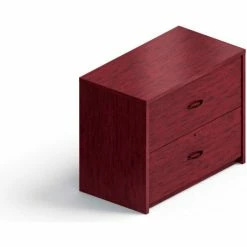 Wholesale 😉 Global Furniture Group Global™ Lateral File Cabinet - Quartered Mahogany - Genoa Series ✔️