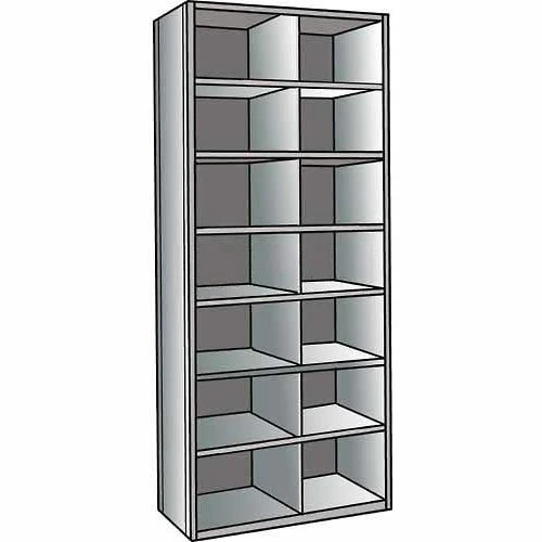 Best Sale ๐ฅ Hallowell 5525-12HG Hi-Tech Parts Bin Unit 36"W x 12"D x 87"H Gray Starter 14 Bins โค๏ธ