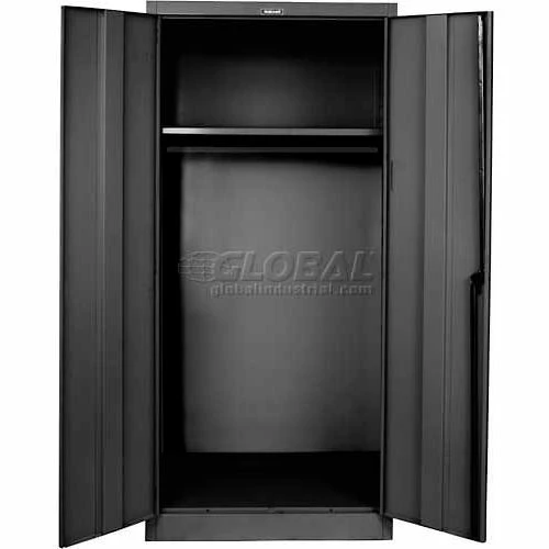 Best Pirce ๐คฉ Hallowell 835W18ME Wardrobe Cabinet, 36"W x 18"D x 78"H, Midnight Ebony, Knock-Down โญ