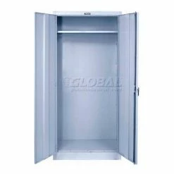 Cheapest 👍 Hallowell MedSafe Antimicrobial 835W18PL-AM Wardrobe Cabinet 36x18x78 Platinum Knock-Down ❤️