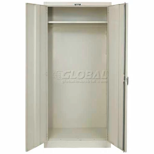 Best deal ๐ Hallowell 835W24PT Wardrobe Cabinet, 36"W x 24"D x 78"H, Parchment, Knock-Down โ