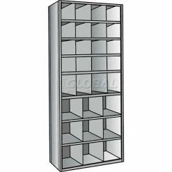 Discount 😉 Hallowell A5531-12HG Hi-Tech Parts Bin Unit 36"W x 12"D x 87"H Gray Add-on 29 Bins 💯