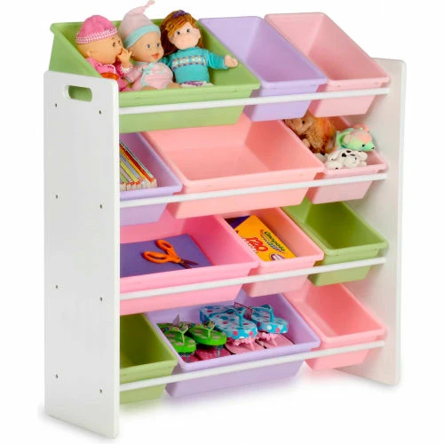 Top 10 ๐ฏ Honey-Can-Do Kids Storage Organizer With 12 Assorted Bins, White, 33-1/4"W x 12-1/2"D x 36"H โญ