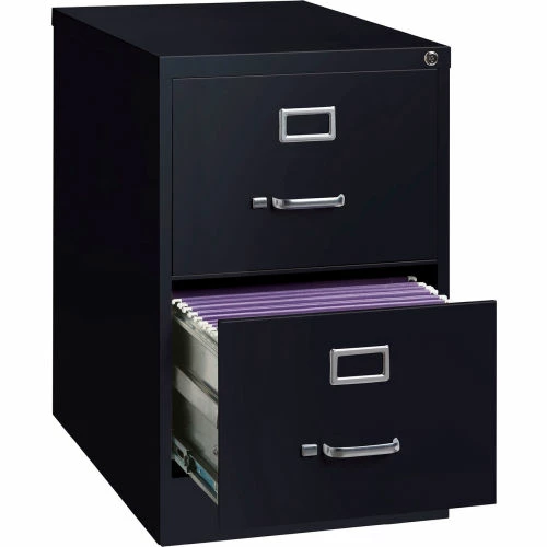 Best reviews of ๐ Hirsh Industries® 26-1/2" Deep Vertical File Cabinet 2-Drawer Legal Size - Black โ - Image 3