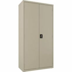 Discount ๐ Hirsh Industries® Janitorial Cabinet, 18"D x 36"W x 72"H - Putty โ
