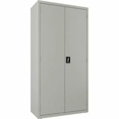 Wholesale ⭐ Hirsh Industries® Janitorial Cabinet, 18"D x 36"W x 72"H - Light Gray 🔔