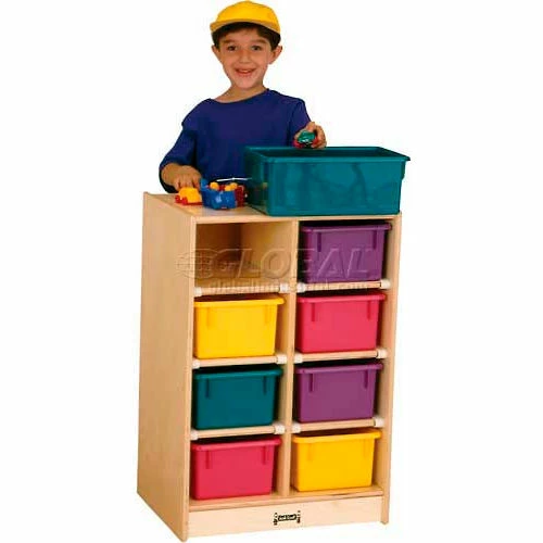 Deals ๐ Jonti-Craft® 8 Tray Mobile Cubbie w/Clear Trays, 20"W x 15"D x 29-1/2"H, Birch Plywood โ