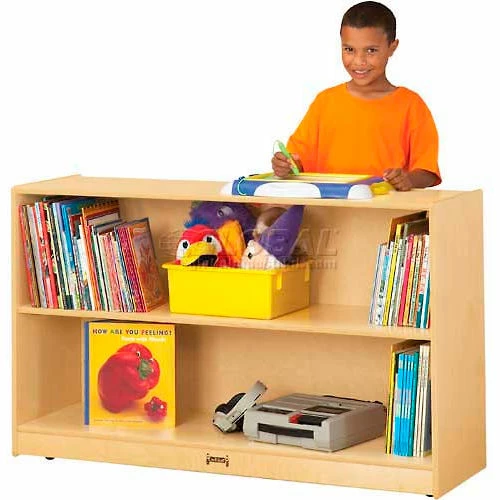 Best Pirce ๐ฏ Jonti-Craft® Low Adjustable Mobile Bookcase, 48"W x 15"D x 29-1/2"H, Birch Plywood ๐