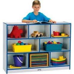 New 🧨 Jonti-Craft® Super-Sized Mobile Single, 48"W x 15"D x 35-1/2"H, Gray Laminate, Black Edge 👏