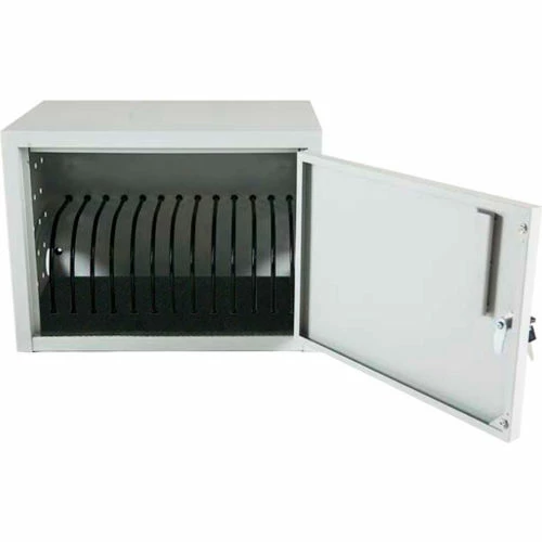 Best Sale ๐ Luxor Wall/Desk Tablet Charging Cabinet For 12 Devices, 19"W x 13"D x 14"H, Gray ๐ฏ - Image 4