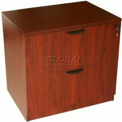 Coupon 🤩 Boss 2-Drawer Lateral File, Mahogany 🌟
