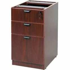 Hot Sale 👏 Boss Deluxe Pedestal, Box/Box/File, 15-1/2"W x 22"D, Mahogany ❤️