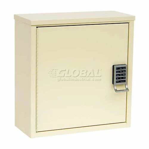 Buy ๐ Omnimed® Patient E-Lock Security Wall Cabinet, 1 Adj. Shelf, 16"W x 8"D x 16-3/4"H, Beige ๐