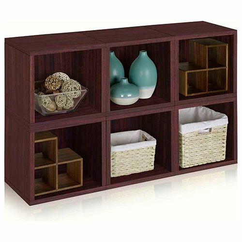 Cheapest โ Way Basics Stackable Modular Storage 6 Cubes, Espresso ๐ - Image 2