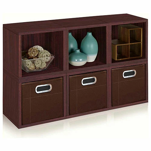 Cheapest โ Way Basics Stackable Modular Storage 6 Cubes, Espresso ๐ - Image 5